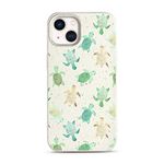 Hoola Boutique Biodegradable iPhone 13 case, Green Sea Turtles iPhone case Compatible with iPhone 13, Protective iPhone case (iPhone 13)