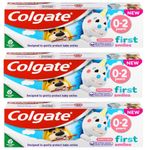 Colgate Baby Toothpaste 0-2 Years Natural Fruit Flavour 50ml | Pack of 3