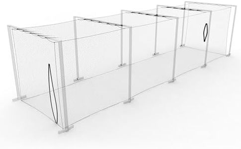 Murray Sporting Goods Baseball/Softball Batting Cage Net - 40 ft | 60-Ply Net Includes 7 ft Entrance Door and 4 ft Pitching Machine Hole