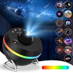 Viitech Galaxy Projector, 13 Film Discs Planetarium HD Image Star Projector with Adjustable Knob and Timer, Realistic Dynamic Star Trails Star Projector Galaxy Light for Bedroom Ceiling Home Decor