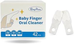 BabyPearl Baby Tongue Cleaner Newborn Baby Finger Toothbrush, 42 Count Disposable Wet and Dry Use Baby Mouth Cleaner, Baby Oral Cleaner Clean 0-36 Months Toddler Teeth, Gums, Tongue Coating