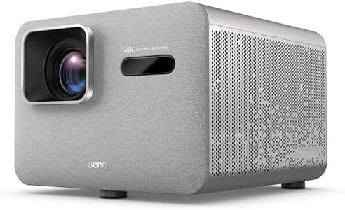 BenQ TK705i 4K HDR Home Entertainment Projector, Netflix, 3000 ANSI Lumens, Google TV, Low Input Lag, Auto Image Adjustment, Optical Zoom, Bluetooth, HDMI 2.1, MEMC, HDR 10+, Quiet Projector, Grey