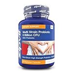 Probiotic 6 Billion Multi-Strain Live Bio Cultures Complex with Prebiotic, 60 Vegetarian Capsules.