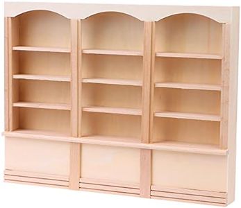 1:12 Dollhouse Mini Bookcase Display Shelf Bookshelf Locker Doll House Decor Dollhouse Furniture Accessories