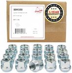 Wheel Accessories Parts Set of 20 Zinc Finish Open-end Acorn Bulge Lug Nuts Set 19mm (3/4") Hex M12x1.75