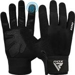 RDX Weight Lifting Gloves Gym Workout, Full Finger Touch Screen, Breathable Anti Slip Padded Palm, Fitness Strength