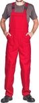 Work Bib and Brace Overalls, Overalls Men, Bib and Brace Dungarees Mens, Made in EU, Mazalat Protective Coverall, S -3XL Size - Made in EU - Work Trousers for Man, Lots of Colors, Red, S