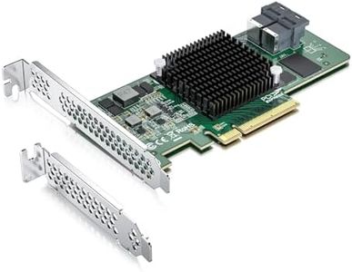 ipolex 12G Internal PCI-E SAS/SATA HBA Controller Card, Broadcom's SAS 3008, Compatible for SAS 9300-8I, LSI-3008-8I-1PC-IP