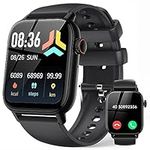 Smart Watch for Men - 1.85" Touch Screen Mens Gifts Smartwatches Answer/Make Calls with Sleep Tracker, Heart Rate Blood Oxygen Monitor, Step Counter, IP68 Waterproof Compatible with Android & IOS