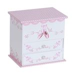 Angel Girl's Wooden Musical Ballerina Jewelry Box with Fashion Paper Overlay