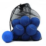 Magicorange Tennis Balls, 12 Pack Advanced Training Tennis Balls Practice Balls, Pet Dog Playing Balls, Come with Mesh Bag for Easy Transport, Good for Beginner Training Ball (Blue)