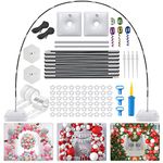 Balloon Arch Kit with Base, Arrinew 10Ft Tall Arch Balloon Stand Set, Baloon Holder With Accessories Clips & Pump, Outdoor Baloon Arch Frame Birthday Party Graduation Wedding Decorations