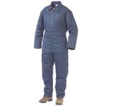 Work King Men's Twill Coverall Outerwear, Navy, L