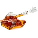 Froster Tank Decanter, Tank-Shaped Whisky Decanter, 1000ml Glass Carafe, Whiskey Gift for Men, Military Army Gift for Boyfriend, 30th, 40th Birthday Present