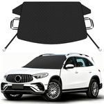 KALINCO Windshield Cover for Ice and Snow, 600D Oxford Fabric Car Windshield Snow Cover, Anti-Frost Waterproof Winter Windshield Covers, Fits Most Cars SUVs Trucks Sedans