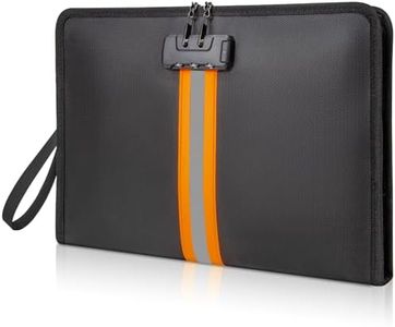 XIAODUN Fireproof Document Bag with Lock,13"×9.2" Fireproof Money Bag,with Zipper and Lock,Suitable for Tablets, A4 Documents, Cash, Mobile Phones, Credit Cards and Notarized Documents.