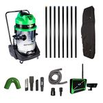 Gutter Sucker GutterSucker Gutter Cleaning Vacuum System (Pro Diamond Package) -12m/40ft Reach with Real Time Inspection Camera 7111348366215, Black, 3000 W