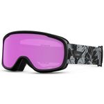 Giro Womens Moxie Ski/Snow Goggles - Black & Grey Botanical LX - Amber Pink/Yellow Lens