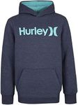 Hurley Boys' One and Only Pullover Hoodie, Armory Navy Heather, S