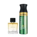 Ajmal Aretha EDP for Women 100ml & Nightingale Deodorant for Men & Women 200ml Combo pack of 2 (Total 300ml)