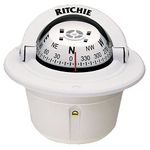 Ritchie Navigation Ritchie Explorer Flush Mount Compass, White (F-50W)