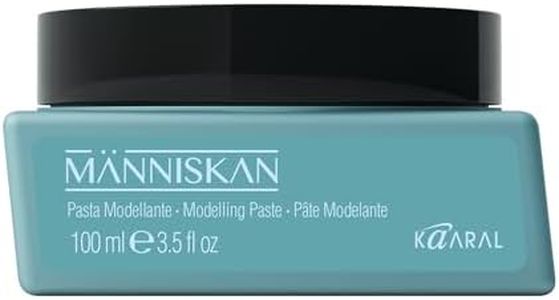 Kaaral Människan Modelling Paste – Long-Lasting Hair Styling Paste, Strong Hold with Natural Glossy Finish, Flexible Texture for Restyling & Control, Professional Grooming Product, 3.5 fl oz (100 ml)