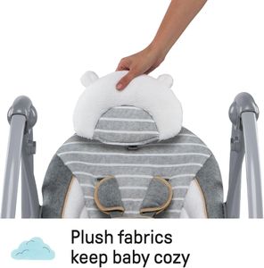 Ingenuity Deluxe Baby Swing – Portable Swing n Go, Compact Design