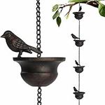 Rain Chains for Gutters,Birds on Cu