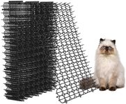 Hmyomina 10 Pack Cat Scat Mat with Spikes - Pet-Friendly Deterrent Mat for Indoor & Outdoor Use, Prickle Strips Network Digging Stopper