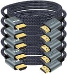 Twozoh 4K HDMI Cable 1M 5 Pack, Nyl