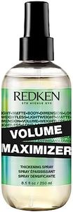 Redken Volume Maximizer Thickening Spray For Fine Hair, Volumizing For Thin Hair, Volume