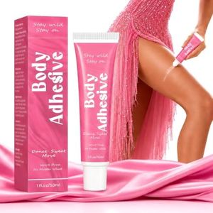 Liquid Body Glue for Clothes and Skin, Clear Fashion Adhesive, 1fl oz