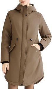 Orolay Women's Fleece Lined Parka — Waterproof Windproof Long Hooded Coat | Warm Jacket for Cold Offices, Outdoor & All-Season Wear | Faux Fur Lining, Deep Pockets