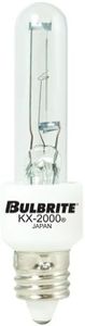 Bulbrite KX40CL/MC 40W T3 KX2000 CLEAR E11 120V [Pack of 6]