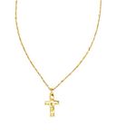 Kendra Scott Cross Pendant Necklace for Women, Fashion Jewelry, Una talla, Brass Non-Precious Metal