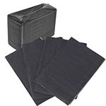 GEN’C BÉAUTY Disposable Dental Bibs 125 pcs 13 X 18 inches Waterproof Bibs for Dental Tattoo Manicure Pedicure (Black)