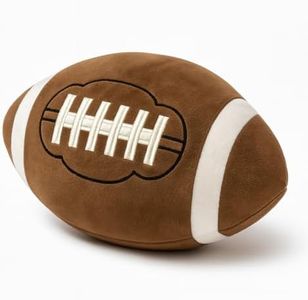 CatchStar Football Plush Fluffy Plush Football Toys Soft Stuffed Football Plush Durable Sports Football Shaped Plush Toy Gift for Kids Boy Child Baby Room
