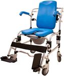 Caspian Professional Mobile Shower/Commode Chair-Padded