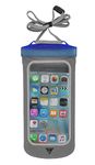 Seattle Sports E-Merse NeoX -Compatible with iPhone X, Galaxy S10, Google Pixel 3 and all smaller smart phones | Waterproof Submersible Pouch Dry Bag Case, Blue Steel