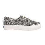 Keds Women's Triple CVO Organic Cotton Notebook Sneaker, Cream/Black, 5 UK