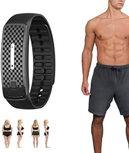 Matteo - Pulsera ultrasónica con forma de cuerpo, pulsera magnética de desintoxicación linfática, pulsera inteligente para pérdida de peso, ajuste delgado para hombres y mujeres (1 unidad, negro)