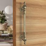 Plantex Door Pull Handle/18 Inch Main Door Handle/Wooden Door Handle/Pull-Push Door Handle/Door Accessories - Pack Of 1 (S-136-Brass Antique) - 3 Years Warranty