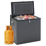 SMETA Gas Freezer 70L, 3 Way Fridge Freezer for Camping 12V/240V/Gas