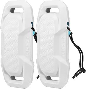 KEMIMOTO Boat Fenders Boat Bumpers for Docking Upgraded Boat Fenders Bumpers, Fit for Bass Boat and Jon Boat, White, 2 PCS