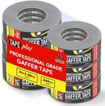 TapePlus Gaffer Tape - Huge Roll! 40 Yards (120 Feet) Black Tape - GaffersTape Used for Gaff Tape, Duct Tape, Electrical Tape, Fabric Tape, Floor Tape, Book Binding Tape & More (6 Pack)