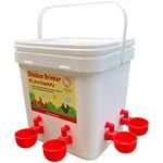 Little Hen Supplies Chicken Drinker - 15L Automatic Chicken Water Dispenser For Poultry - 4 Cup Non Leak Waterer