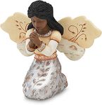 Elements In Faith Ebony Angel Figurine by Pavilion, 3-1/2-Inch, Praying