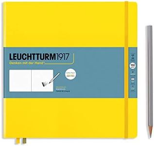 Leuchtturm1917 - Square Hardcover Sketchbook (Lemon) - 112 Pages of 150g/m² Paper