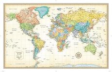 Rand McNally Classic Edition World Wall Map – Paper Rolled