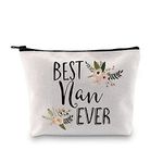 Nan Gift for Grandma Makeup Bag Mother's Day Gifts Grandmother Birthday Gifts Best Nan Ever Cosmetic Bag Travel bag (Best Nan Ever bag CA)